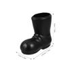 Ipetboom Mini Santa Boots - 7 Pairs Decorative Christmas Doll Shoes Model Small Gnome Shoes - Black Plastic Gnomes Santa Claus Tiny Boot for Crafts Decor Dollhouse Ornaments Costume Accessories view 2