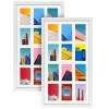 SPEPLA 12 Opening 4x6 White Collage Picture Frames Set of 2, Multiple Frames for Displaying 6x4 Photos with Mat view 1