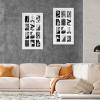 SPEPLA 12 Opening 4x6 White Collage Picture Frames Set of 2, Multiple Frames for Displaying 6x4 Photos with Mat view 4