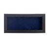 10x20 Shadow Box Frame Barnwood Black Wood | with a 1" Usable Display Depth | Includes a Navy Blue Real Suede Texture Acid-Free Backing Board, UV Resistant Acrylic, and Hanging Hardware view 2