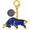 fengshuisale Big Money Bull Amulet Keychain Blue Bull Keychain Good Luck for Career and Wealth W5327 view 1