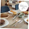 10pcs Porcelain Chopstick and Spoon Holder Ceramic Utensil Rests for Home Dining Elegant Tableware Decoration for Chinese and Japanese Cuisine view 2
