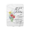 101st Birthday Blanket for Her - 101 Year Old Birthday Gifts for Women - Personalized Throw Blankets for Mom Grandma Est 1921 Sherpa Fleece view 1