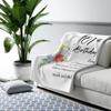 101st Birthday Blanket for Her - 101 Year Old Birthday Gifts for Women - Personalized Throw Blankets for Mom Grandma Est 1921 Sherpa Fleece view 2