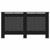 Gecheer Radiator Cover, Modern Slatted Design MDF Cabinet with Honeycomb Pattern, Black for Living Room Home Decor and Additional Shelf Space view 3