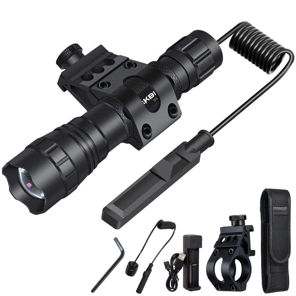 DARKBEAM ir Flashlight Infrared 940nm Tactical Flashlight with Clip 200M