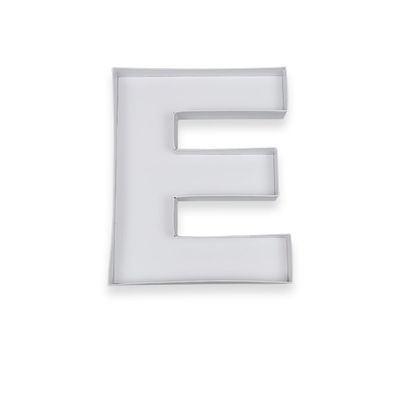 10" E Shaped Cardboard Letter Mache Chocolate Sweets Candy Container Box (White,E )