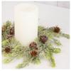 Artificial Glitter Dusted Pine and Rustic Bells Wreath for Christmas Decorating and Holiday Displays by Factory Direct Craft view 2
