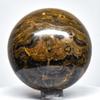 HQRP 59mm Peruvian Stromatolite Sphere Natural Druzy Crystal Polished Decor Ball Banded Algae Fossil Mineral Stone + Stand view 3