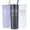 AVITO Personalized 20oz Nashville Laser Engraved Tumbler - Comes with Lid and Straw - Nashville Trip Gift view 1