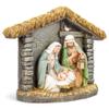 Napco Rustic Grey Nativity in Creche 12 x 9 Resin Tabletop Holiday Figurine view 2