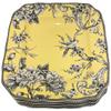 222 Fifth Adelaide Yellow & Gray Toile Fine China / Porcelaine Square Dinner Plates | Set of 4 view 1