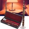 Cyrank Basson Model Ornament, Mini Wood Musical Instrument Model 17cm Basson Display Ornament with Stand and Case Miniature Musical Replica Decoration view 2