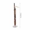 Cyrank Basson Model Ornament, Mini Wood Musical Instrument Model 17cm Basson Display Ornament with Stand and Case Miniature Musical Replica Decoration view 3