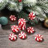 100Pcs Christmas Tree Decorations 25mm Peppermint Ornaments Candy Christmas Decorations for DIY Craft view 2
