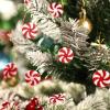 100Pcs Christmas Tree Decorations 25mm Peppermint Ornaments Candy Christmas Decorations for DIY Craft view 3