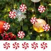 100Pcs Christmas Tree Decorations 25mm Peppermint Ornaments Candy Christmas Decorations for DIY Craft view 4