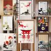 YMAIFUI Japanese Noren Doorway Curtain Tapestry for Home Decorations 31.5" x 47.2", A19 view 2