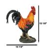 Ebros Gift Large Rural Rustic Country Farmland Morning Crow Alpha Rooster Statue 15.25" Tall Taxidermy Chicken Home Decor Sculpture Western Farmers Nature Lovers and Chicken Fans view 3