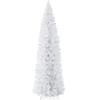 Best Choice Products White Pencil Christmas Tree 7.5ft Unlit Slim Decoration Without Lights, Skinny Premium Holiday Decor, Metal Stand, Easy Assembly view 1