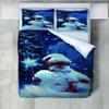Roadchoice A Trail After Snow Duvet Cover Queen Set,White Trees and Paths Comforter Cover 3PCS for Boys Girls,Winter Decor 1 Duvet Cover with 2 Pillowcase view 1