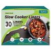 Syntus Slow Cooker Liners, 30 Count Cooking Bags Large Size Disposable Pot Liners Plastic Bags, Fit 3QT to 8QT for Slow Cooker Cooking Trays, 13"x 21", 30 Liners view 1