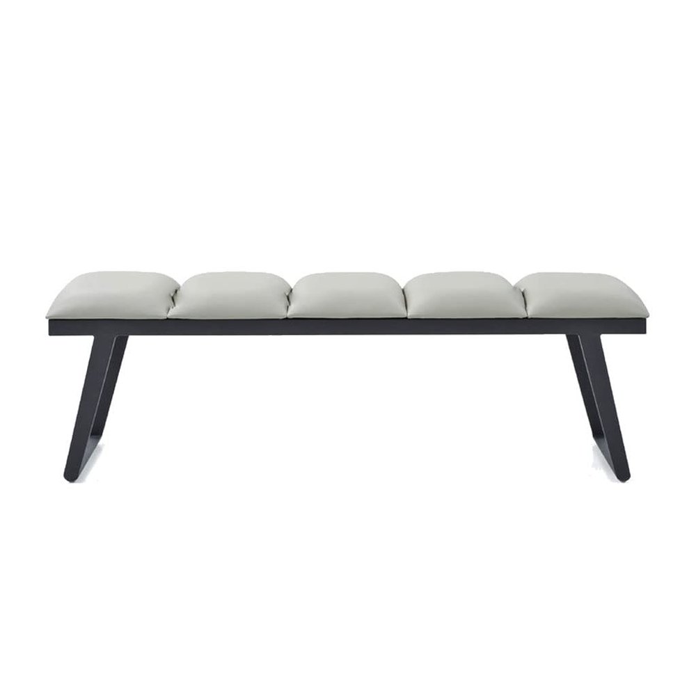 ARZARF Bedroom End of Bed Bench Upholstered Foot Stool/Sofa Stool/Shoe Changing Stool with Metal Support Frame Bread Rebound Sponge Ottoman Couch Bench (Color : A, Size : 80x35x45 cm)