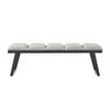 ARZARF Bedroom End of Bed Bench Upholstered Foot Stool/Sofa Stool/Shoe Changing Stool with Metal Support Frame Bread Rebound Sponge Ottoman Couch Bench (Color : A, Size : 80x35x45 cm) view 1