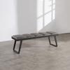 ARZARF Bedroom End of Bed Bench Upholstered Foot Stool/Sofa Stool/Shoe Changing Stool with Metal Support Frame Bread Rebound Sponge Ottoman Couch Bench (Color : A, Size : 80x35x45 cm) view 2