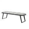 ARZARF Bedroom End of Bed Bench Upholstered Foot Stool/Sofa Stool/Shoe Changing Stool with Metal Support Frame Bread Rebound Sponge Ottoman Couch Bench (Color : A, Size : 80x35x45 cm) view 4