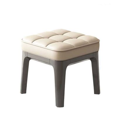 Bedroom End of Bed Bench Solid Wood Dressing Stool Light Luxury Bedroom Makeup Stool Bed End Stool Household Shoe Changing Stool Soft Bag Square Stool Princess Stool Ottoman Couch Bench ( Color : A ,