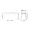 ARZARF Bedroom End of Bed Bench Solid Wood Bed End Stool Sofa Stool Rectangular High Stool Household Simple Bench Dining Table Stool Ottoman Couch Bench (Color : A, Size : 80x43x45cm) view 3