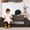 jela Kids Couch Safety Certified Play Couch Soft Kids Sofa with Machine Washable Cover Thick Foam Fort Building Set for Playroom Indoor (57"x28"x18", Charcoal) view 4