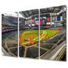 TUMOVO House Decorations Chase Field Wall Pictures for Living Room American Baseball Pictures Canvas Wall Art Modern Wall Painting 3 Panel Prints Wall Art on Canvas Framed Ready to Hang, 36" Wx24 H view 1