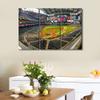 TUMOVO House Decorations Chase Field Wall Pictures for Living Room American Baseball Pictures Canvas Wall Art Modern Wall Painting 3 Panel Prints Wall Art on Canvas Framed Ready to Hang, 36" Wx24 H view 2