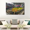 TUMOVO House Decorations Chase Field Wall Pictures for Living Room American Baseball Pictures Canvas Wall Art Modern Wall Painting 3 Panel Prints Wall Art on Canvas Framed Ready to Hang, 36" Wx24 H view 3