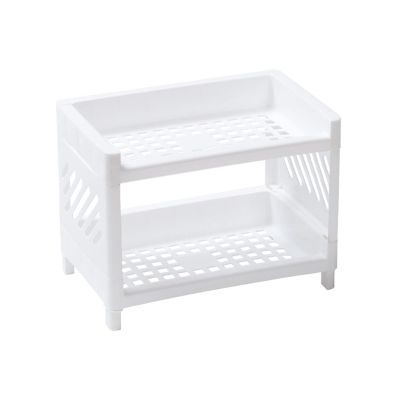 KIZQYN Bookcase Simple Style Double-Layer Plastic Desk Storage Bag Sundries Storage Rack Small Bedroom Bookshelf Stationery Placement Bookshelf (Size : 1)