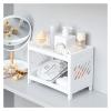 KIZQYN Bookcase Simple Style Double-Layer Plastic Desk Storage Bag Sundries Storage Rack Small Bedroom Bookshelf Stationery Placement Bookshelf (Size : 1) view 2