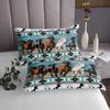 Aztec Bedspread African Tribal Horse Printed Quilted,Farm Animals Coverlet Set Ethnic Tribe Arrow Dream Catcher Quilt Set Twin,Southwest Native Exotic Nordic Style Room Decor view 4