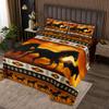 Brown Aztec Bedspread African Tribal Horse Printed Quilted,Farm Animals Coverlet Set Ethnic Tribe Arrow Dream Catcher Quilt Set Queen,Southwest Native Exotic Nordic Style Room Decor view 1