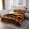Brown Aztec Bedspread African Tribal Horse Printed Quilted,Farm Animals Coverlet Set Ethnic Tribe Arrow Dream Catcher Quilt Set Queen,Southwest Native Exotic Nordic Style Room Decor view 3