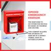 Overdose Emergency Kit Locking Cabinet - High Visibility & Secure, 22 Gauge Steel, Wall Mountable with Acrylic Window, Break Hammer & Lock/Key - Universal Capacity (Medication Not Included) view 2