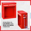 Overdose Emergency Kit Locking Cabinet - High Visibility & Secure, 22 Gauge Steel, Wall Mountable with Acrylic Window, Break Hammer & Lock/Key - Universal Capacity (Medication Not Included) view 3