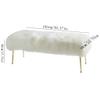 ARZARF Bedroom End of Bed Bench Bedroom Bed End Stool Simple Clothing Store Hair Changing Shoe Stool Living Room Sofa Stool Bench Ottoman Couch Bench (Color : A, Size : 100x40x45cm) view 3