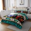 Aztec Bedspread African Tribal Horse Printed Quilted,Farm Animals Coverlet Set Ethnic Tribe Arrow Dream Catcher Quilt Set Queen,Southwest Native Exotic Nordic Style Room Decor view 3