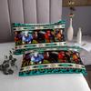 Aztec Bedspread African Tribal Horse Printed Quilted,Farm Animals Coverlet Set Ethnic Tribe Arrow Dream Catcher Quilt Set Queen,Southwest Native Exotic Nordic Style Room Decor view 4