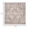 Martha Stewart x SAFAVIEH Area Rug Collection - 6'7" Square, Beige & Grey, Non-Shedding & Easy Cleaning, Ideal for Living Room, Bedroom, Office, Dining Space (MSR898B) view 2
