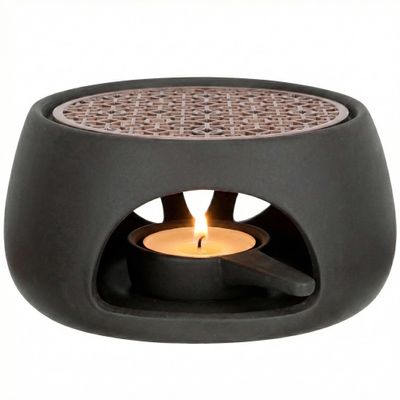 1 Set Teapot Warmer, 4.72 Inch Ceramic Tea Heater, Japanese Style Coffee Milk Heating Stove Home Office Restaurant