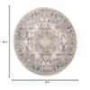 Martha Stewart x SAFAVIEH Area Rug Collection - 6'7" Round, Beige & Grey, Non-Shedding & Easy Cleaning, Ideal for Living Room, Bedroom, Office, Dining Space (MSR898B) view 2