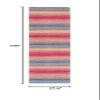 SAFAVIEH Montauk Collection Runner Rug - 2'3" x 9', Blue & Red, Handmade Flat Weave Boho Stripe Cotton, Ideal for High Traffic Areas in Living Room, Bedroom (MTK851M) view 3